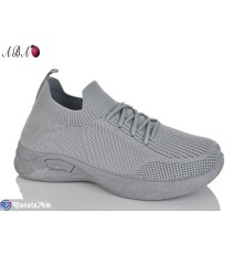 Кросівки жіночі на літо (8 пар р.36-41) сірий  "Aba"