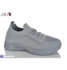 Кросівки жіночі на літо (8 пар р.36-41) сірий  "Aba"