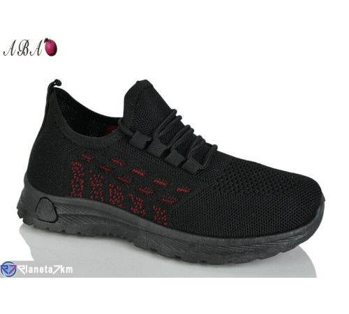 Кросівки жіночі на літо (8 пар р.36-41) чорний  "Aba"