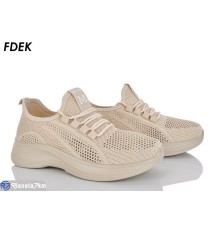 Кросівки жіночі на літо (8 пар р.36-41) бежевий  "FDEK"