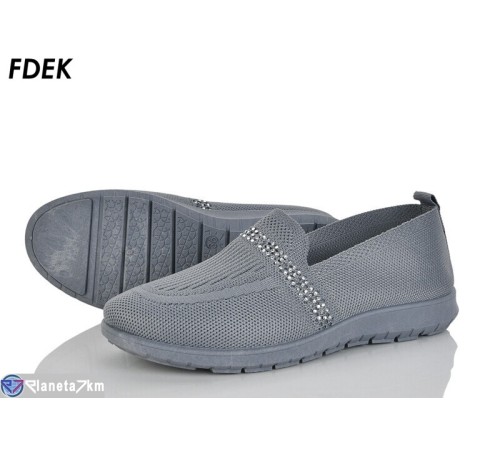 Сліпони жіночі на літо (8 пар р.36-41) сірий  "FDEK"