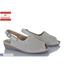 Туфлі жіночі на літо (8 пар р.37-42) бежевий  "Saimaoji"