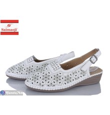 Туфлі жіночі на літо (8 пар р.37-42) білий  "Saimaoji"