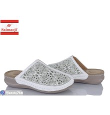 Шлепки жіночі на літо (8 пар р.37-42) білий  "Saimaoji"