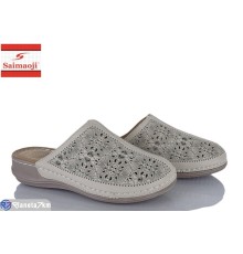 Шлепки жіночі на літо (8 пар р.37-42) бежевий  "Saimaoji"