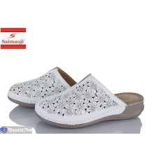 Шлепки жіночі на літо (8 пар р.37-42) білий  "Saimaoji"