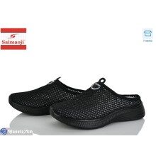 Шлепки жіночі на літо (8 пар р.37-42) чорний  "Saimaoji"
