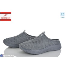 Шлепки жіночі на літо (8 пар р.37-42) сірий  "Saimaoji"