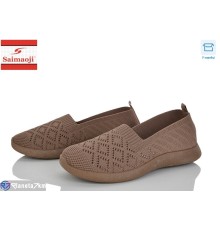 Сліпони жіночі на літо (8 пар р.37-42) коричневий  "Saimaoji"