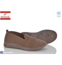Сліпони жіночі на літо (8 пар р.37-42) коричневий  "Saimaoji"
