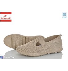 Сліпони жіночі на літо (8 пар р.37-42) бежевий  "Saimaoji"