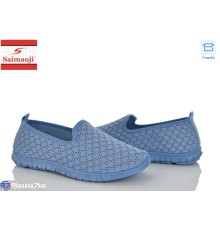 Сліпони жіночі на літо (8 пар р.37-42) синій  "Saimaoji"