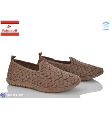 Сліпони жіночі на літо (8 пар р.37-42) коричневий  "Saimaoji"