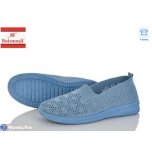 Сліпони жіночі на літо (8 пар р.37-42) синій  "Saimaoji"