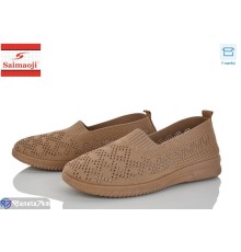 Сліпони жіночі на літо (8 пар р.37-42) коричневий  "Saimaoji"