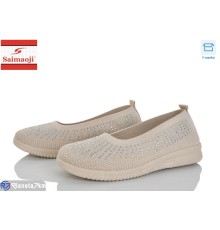 Сліпони жіночі на літо (8 пар р.37-42) бежевий  "Saimaoji"