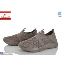 Кросівки жіночі на літо (8 пар р.37-42) коричневий  "Saimaoji"