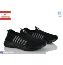 Кросівки жіночі на літо (8 пар р.37-42) чорний  "Saimaoji"