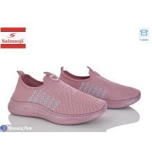 Кросівки жіночі на літо (8 пар р.37-42) рожевий  "Saimaoji"