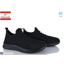 Кросівки чоловічі на літо (8 пар р.40-45) чорний  "Saimaoji"