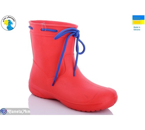Жіноче гумове взуття на весну/осінь (6 пар р.36-41) червоний  "Jose Amorales"