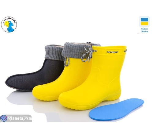 Жіночі чоботи з піни на весну/осінь (8 пар р.38-41) жовтий  "Jose Amorales"