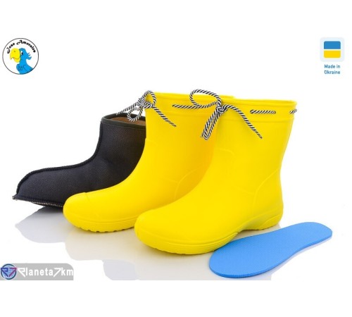 Жіночі чоботи з піни на весну/осінь (8 пар р.38-41) жовтий  "Jose Amorales"