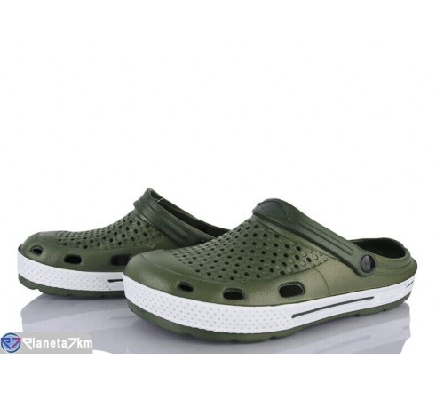 Кроки чоловічі на літо (24 пар р.40-45) зелений  "CLAN"