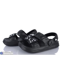 Босоніжки жіночі на літо (24 пар р.36-41) чорний  "CLAN"
