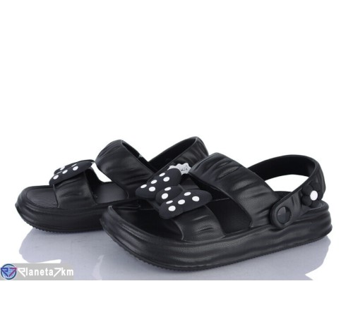 Босоніжки жіночі на літо (24 пар р.36-41) чорний  "CLAN"