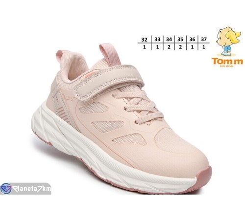 Дитячі кросівки на весну/осінь (8 пар р.32-37) рожевий  "TOMMY"