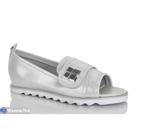 Босоніжки жіночі на літо (8 пар р.36-41) срібний  "YAMMI SHOES"