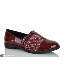 Туфлі жіночі на весну/осінь (8 пар р.36-41) бордовий  "YAMMI SHOES"