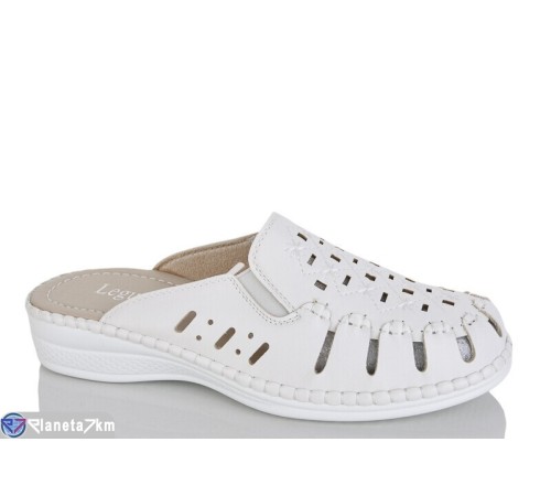 Шлепки жіночі на літо (8 пар р.40-43) білий  "ZORINA"