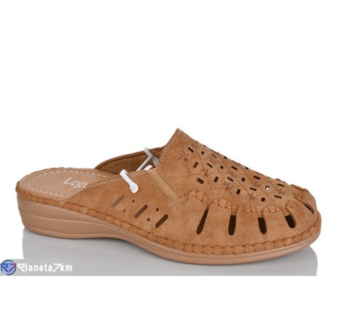 Шлепки жіночі на літо (8 пар р.40-43) коричневий  "ZORINA"