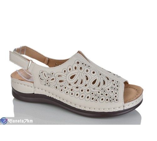 Босоніжки жіночі на літо (8 пар р.40-43) бежевий  "ZORINA"