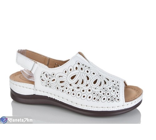 Босоніжки жіночі на літо (8 пар р.40-43) білий  "ZORINA"