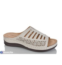 Шлепки жіночі на літо (8 пар р.40-43) бежевий  "ZORINA"