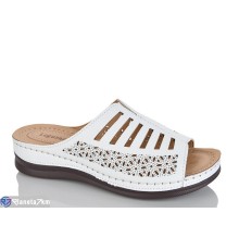 Шлепки жіночі на літо (8 пар р.40-43) білий  "ZORINA"