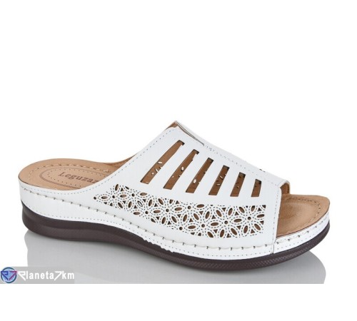 Шлепки жіночі на літо (8 пар р.40-43) білий  "ZORINA"