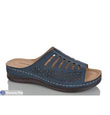 Шлепки жіночі на літо (8 пар р.40-43) синій  "ZORINA"