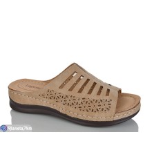 Шлепки жіночі на літо (8 пар р.40-43) коричневий  "ZORINA"