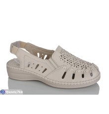 Босоніжки жіночі на літо (8 пар р.37-42) бежевий  "ZORINA"