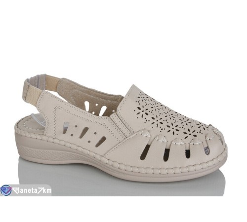 Босоніжки жіночі на літо (8 пар р.37-42) бежевий  "ZORINA"