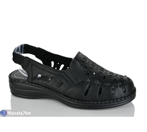 Босоніжки жіночі на літо (8 пар р.37-42) чорний  "ZORINA"