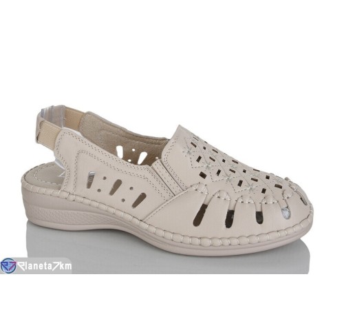 Босоніжки жіночі на літо (8 пар р.37-42) бежевий  "ZORINA"