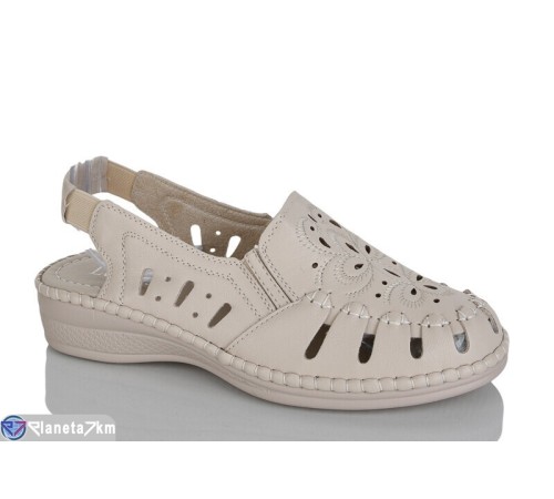 Босоніжки жіночі на літо (8 пар р.37-42) бежевий  "ZORINA"