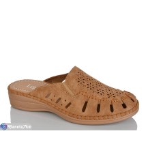 Шлепки жіночі на літо (8 пар р.37-42) коричневий  "ZORINA"