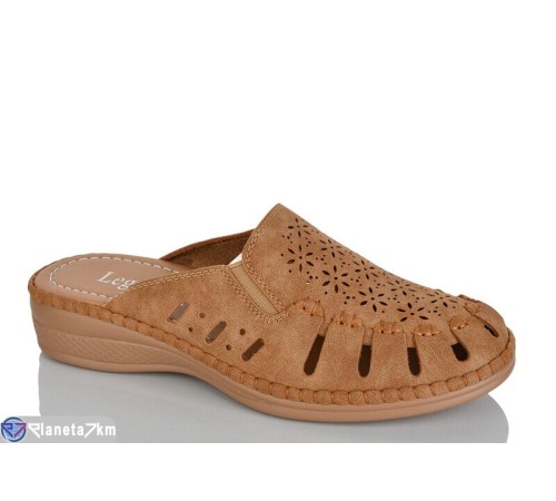 Шлепки жіночі на літо (8 пар р.37-42) коричневий  "ZORINA"