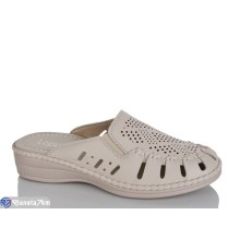 Шлепки жіночі на літо (8 пар р.37-42) бежевий  "ZORINA"